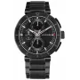 Tommy Hilfiger Herren Decker Quarzuhr 44mm Edelstahl Blaues Zifferblatt Braunes Leder