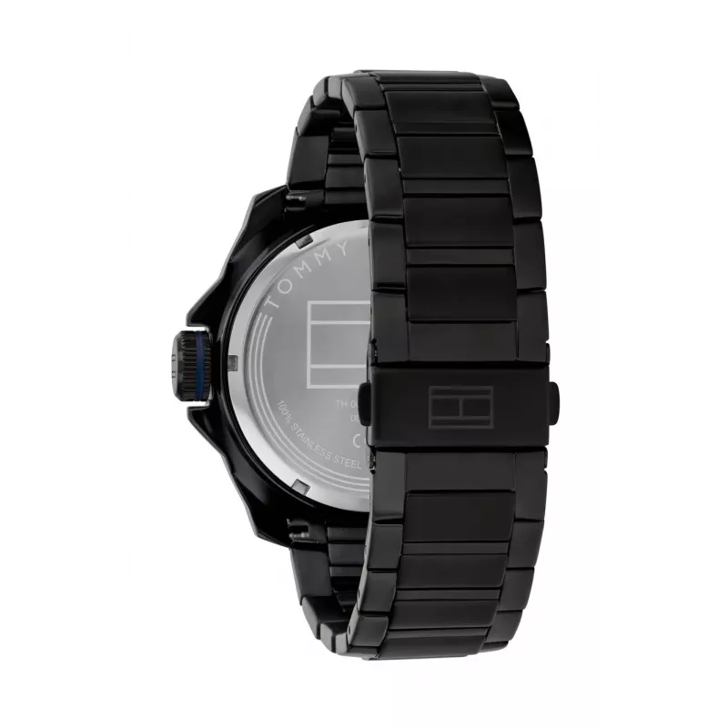 Tommy Hilfiger Herren Quarz Analog Uhr 1792139 49mm Blau Silikon
