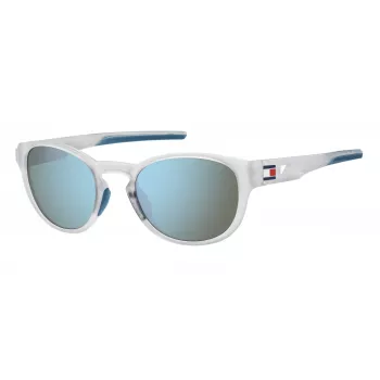 Tommy Hilfiger Herren TH-1912-S-2M4 Rechteckige Sonnenbrille - Schwarzer Rahmen Smoke Grey Glas 54mm