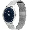 TOMMY HILFIGER Herren TH Sport Quarzuhr 40mm blaues Zifferblatt braunes Lederarmband 1710468