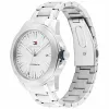 Tommy Hilfiger Herrenuhr 1710695 42mm blaues Zifferblatt Edelstahl-Mesh