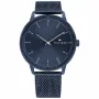 Tommy Hilfiger Herrenuhr 1791841 43mm Edelstahl Blaues Zifferblatt
