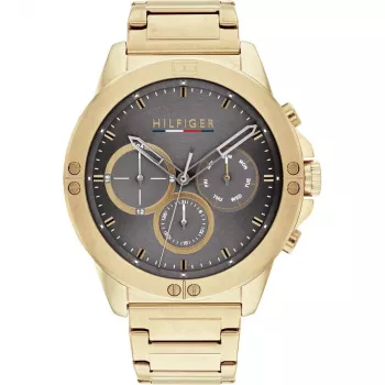 Tommy Hilfiger Herrenuhr 1791891 46 mm Edelstahl Blaues Zifferblatt