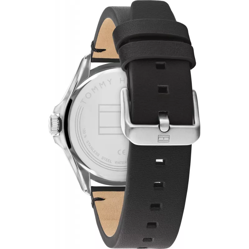 Tommy Hilfiger Herrenuhr 1791904 44mm Edelstahl Blaues Zifferblatt