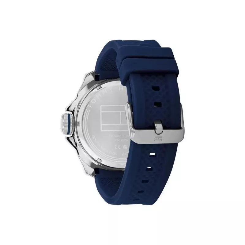 Tommy Hilfiger Herrenuhr 1792134 48mm Edelstahl Blaues Zifferblatt