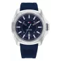 Tommy Hilfiger Herrenuhr 1792134 48mm Edelstahl Blaues Zifferblatt