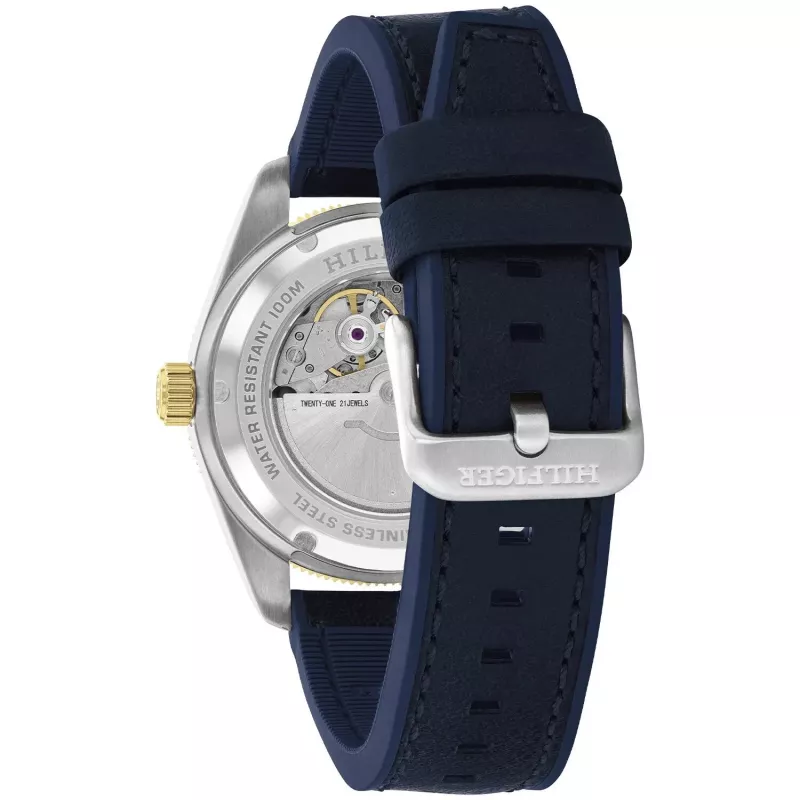 Tommy Hilfiger Herrenuhr 1792141 40mm Edelstahl Blaues Zifferblatt