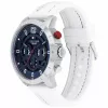 Tommy Hilfiger Herrenuhr 1792148 46mm Edelstahl Blaues Zifferblatt