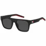 TOMMY HILFIGER TH-1976-S-BLX Herren-Sonnenbrille, schwarzer Rahmen, graue Gläser, 52/19/145 mm