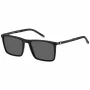 TOMMY HILFIGER TH-2077-S-807 Herren-Sonnenbrille, Schwarzer Rahmen, Graue Gläser, 55/19/145 mm