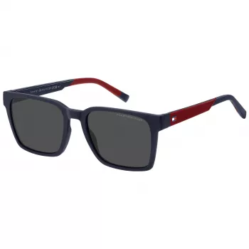 TOMMY HILFIGER TH-2143-S-8RU Herren Rechteck-Sonnenbrille, Havanna, Braune Gläser, 55/19/145 mm