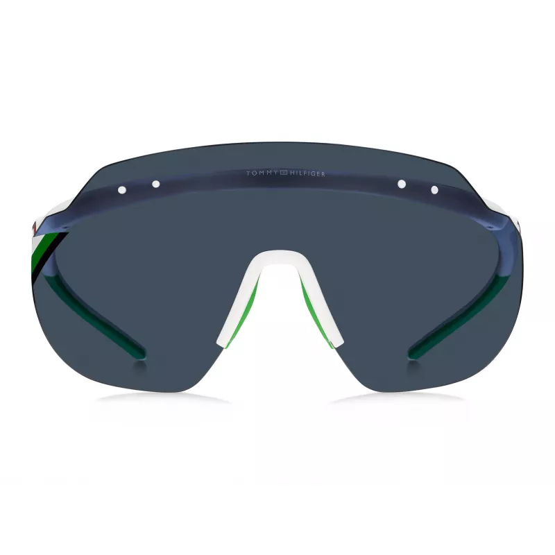 Tommy Hilfiger TH1804S07RKU Herren-Sonnenbrille - Schwarzer Rahmen, graue Gläser 99/01/140 mm