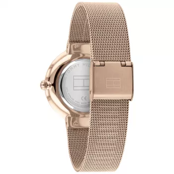 Tommy Hilfiger Damenuhr 1782218 Quarz Analog Uhr 35mm Silber Edelstahl Mesh