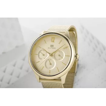 Tommy Hilfiger Damenuhr 1782458 Quarz Analog Uhr 38mm Silber Edelstahl