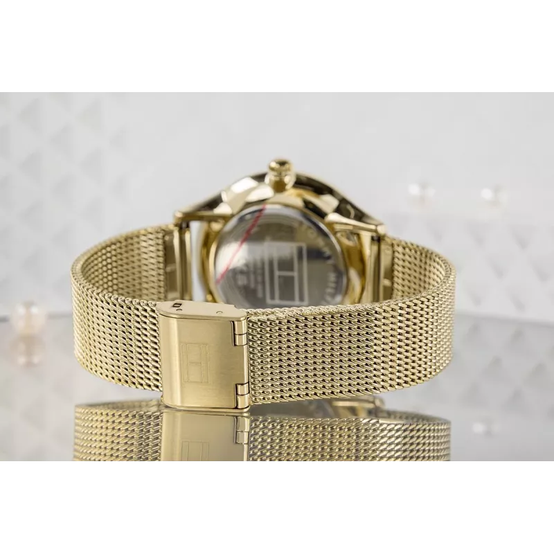 Tommy Hilfiger Damenuhr 1782458 Quarz Analog Uhr 38mm Silber Edelstahl