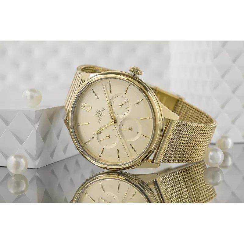 Tommy Hilfiger Damenuhr 1782458 Quarz Analog Uhr 38mm Silber Edelstahl