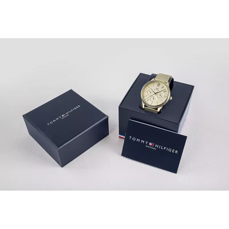 Tommy Hilfiger Damenuhr 1782458 Quarz Analog Uhr 38mm Silber Edelstahl