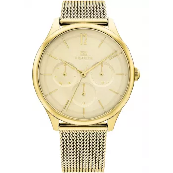 Tommy Hilfiger Damenuhr 1782458 Quarz Analog Uhr 38mm Silber Edelstahl