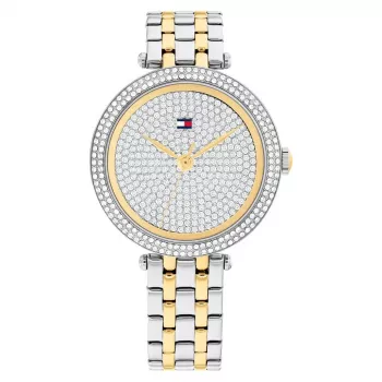 Tommy Hilfiger Damenuhr Blake 1782760 Quarz Analog Uhr 34mm Silber Edelstahl Mesh