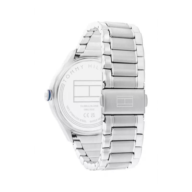 Tommy Hilfiger Damen Blake Quarz Analog Uhr 40mm Silber Edelstahl Mesh 1782657