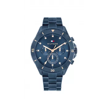 Tommy Hilfiger Damen Piper Quarz Analoguhr 40mm Silber Edelstahl Mesh 1782743