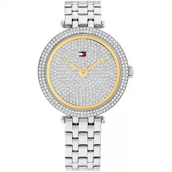 Tommy Hilfiger Damen Pippa Quarz Analog Uhr 34mm Edelstahl Roségold-Ton