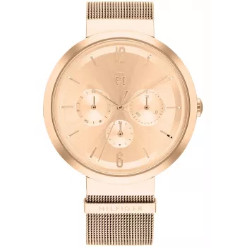 Tommy Hilfiger Damen Pippa Quarzuhr 1782538 40mm Silber Edelstahl
