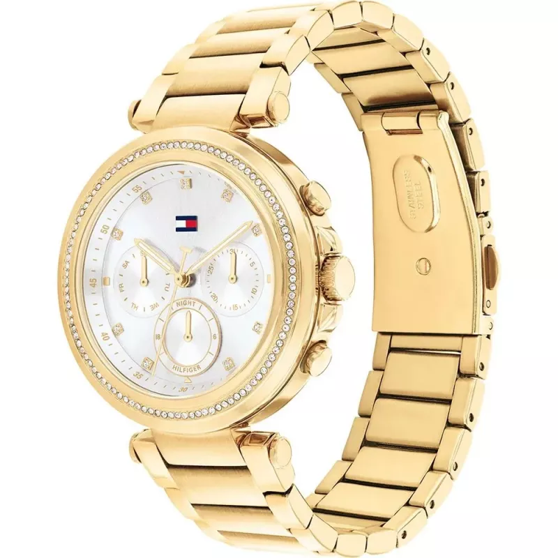 Tommy Hilfiger Damen Pippa Quarzuhr 1782703 38mm Zweifarbig Edelstahl