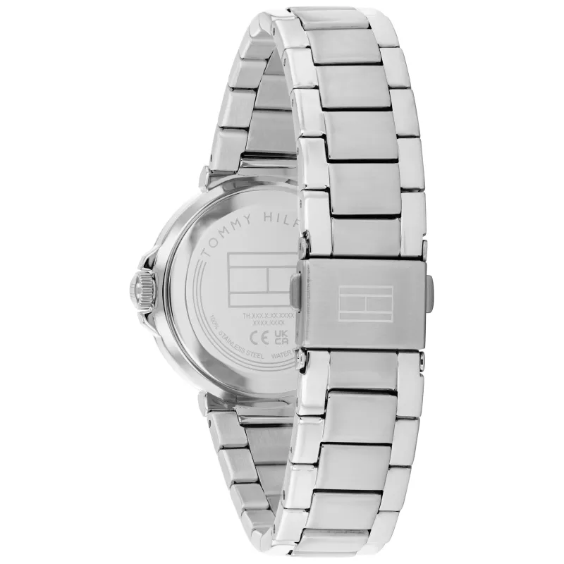 Tommy Hilfiger Damen Pippa Quarzuhr 1782777 34mm Silber Edelstahl Mesh