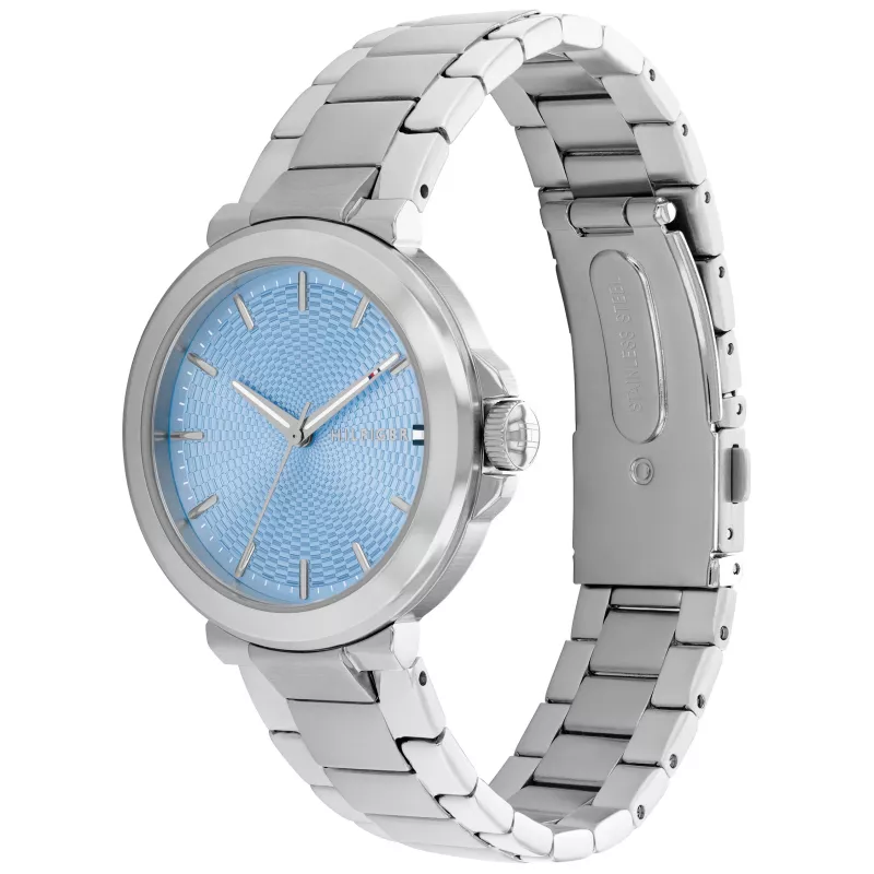 Tommy Hilfiger Damen Pippa Quarzuhr 1782777 34mm Silber Edelstahl Mesh