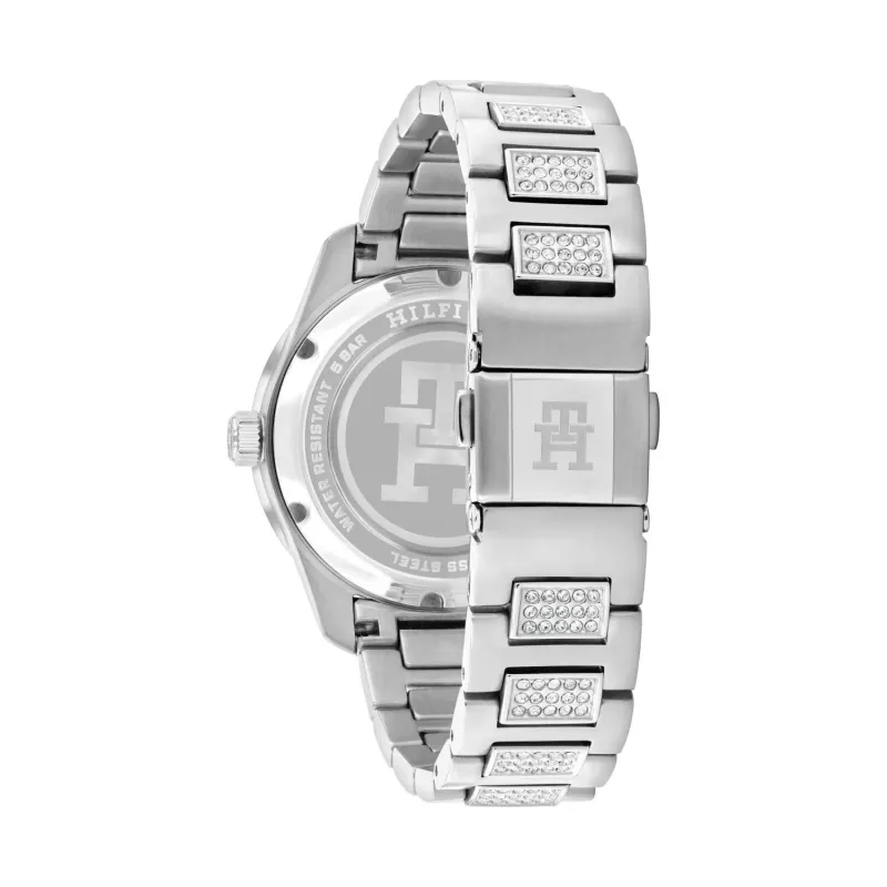 TOMMY HILFIGER Damenuhr 1782757 (36mm) - Silbernes Edelstahl-Meshband