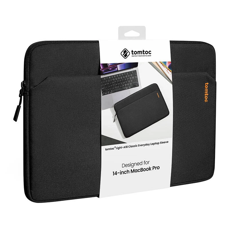 Tomtoc Light-A18 14 inch Laptop-Hülle (Schwarz)