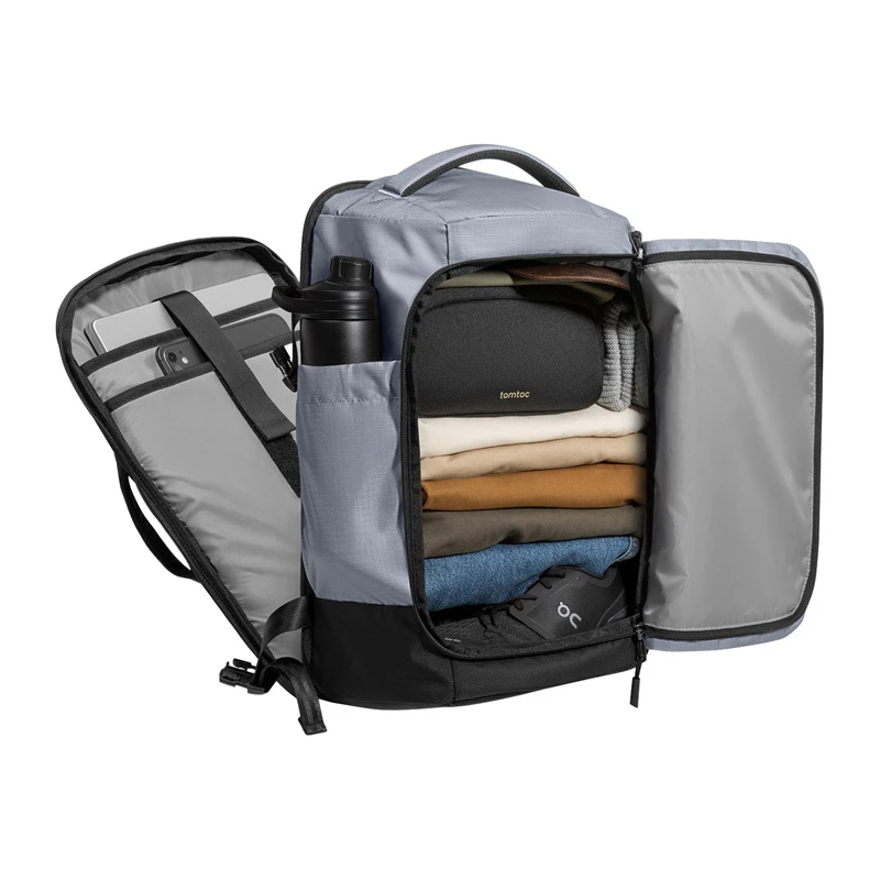 Tomtoc Navigator-T66 Liteway Travel Backpack, 17/40L (Grau)