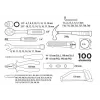 Top Tools 100-teiliger Steckschlüssel- und Werkzeugsatz mit 1/4 Zoll und 3/8 Zoll Antrieb, Chrom-Vanadium-Stahl, 72-Zahn-Ratsche und Kunststoffkoffer