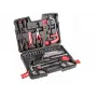 Top Tools 100-teiliger Steckschlüssel- und Werkzeugsatz mit 1/4 Zoll und 3/8 Zoll Antrieb, Chrom-Vanadium-Stahl, 72-Zahn-Ratsche und Kunststoffkoffer