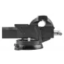 TOPEX Schwenkschraubstock für Schlosser 125 mm mit 360° drehbarer Basis und Amboss