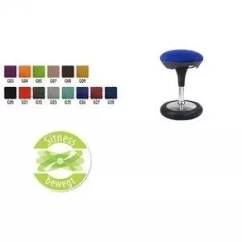 Topstar Sitness 50 Aktivsitzhocker, Apfelgrün, Höhenverstellbar, Gummierter Ringfuß (SI69 G05)