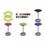 Topstar Sitness High Bob Ergonomischer Hocker, Schwarzer Polyester-Sitz, Stufenlose Höhenverstellung 580-830 mm, Polierter Aluminium-Ringfuß, 110 kg Belastbarkeit SU59 BR0