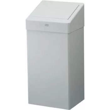 Tork 228000 Elevation 50 L rechteckiger Abfalleimer aus Stahl, Weiß