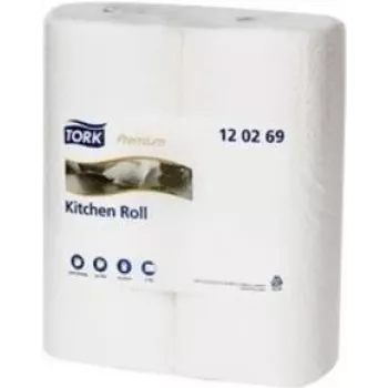 Tork Extra saugfähige Küchenrolle 2-lagig Weiß 174 Blätter 40m (120269)