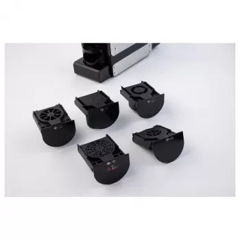 TORNADO TST-550-GS 7-in-1 Kaffeemaschine (15 Bar, automatischer Milchaufschäumer, 1,2 l Wassertank, Schwarz/Silber)