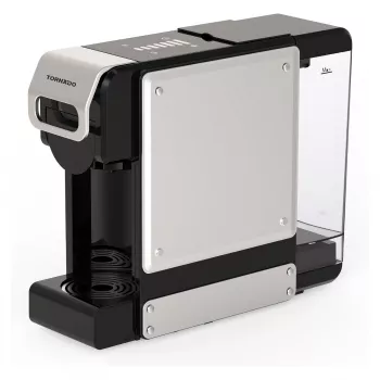 TORNADO TST-550-GS 7-in-1 Kaffeemaschine (15 Bar, automatischer Milchaufschäumer, 1,2 l Wassertank, Schwarz/Silber)