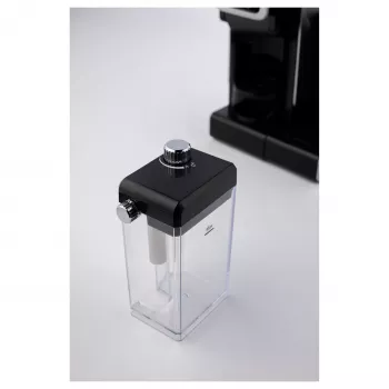TORNADO TST-550M-GS 7-in-1 Kaffeemaschine mit 15-bar-Pumpe, 1,8-l-Wassertank, Milchaufschäumer – Schwarz/Silber