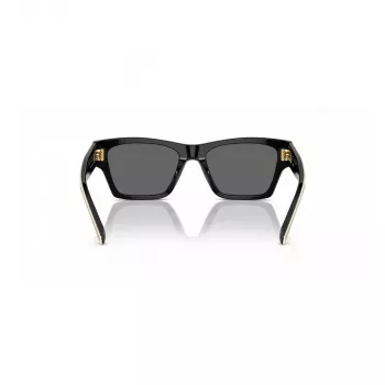 Tory Burch TY7207U200487 Damen Katzenaugen-Sonnenbrille - Transparenter brauner Rahmen, braune Verlaufsgläser, 53 mm