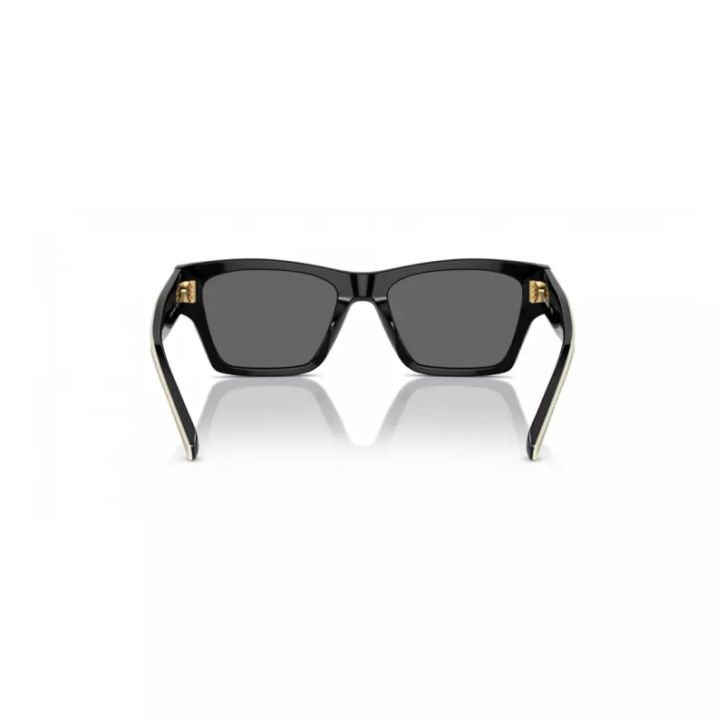 Tory Burch TY7207U200487 Damen Katzenaugen-Sonnenbrille - Transparenter brauner Rahmen, braune Verlaufsgläser, 53 mm