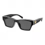 Tory Burch TY7207U200487 Damen Katzenaugen-Sonnenbrille - Transparenter brauner Rahmen, braune Verlaufsgläser, 53 mm