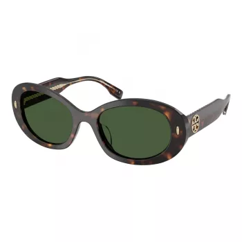 Tory Burch Damen-Sonnenbrille TY7214U172871 - Quadratisch/Schmetterlingsform, braune Gradientengläser, 53/19/140 mm