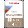 Toshiba N300 NAS 4TB Interne Festplatte 3,5 Zoll SATA 6Gb/s 7200RPM 128MB Cache