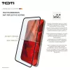 TOTI PREMIUM 3D Displayschutzglas aus gehärtetem Glas, Vollabdeckung für Samsung Galaxy S25 Ultra