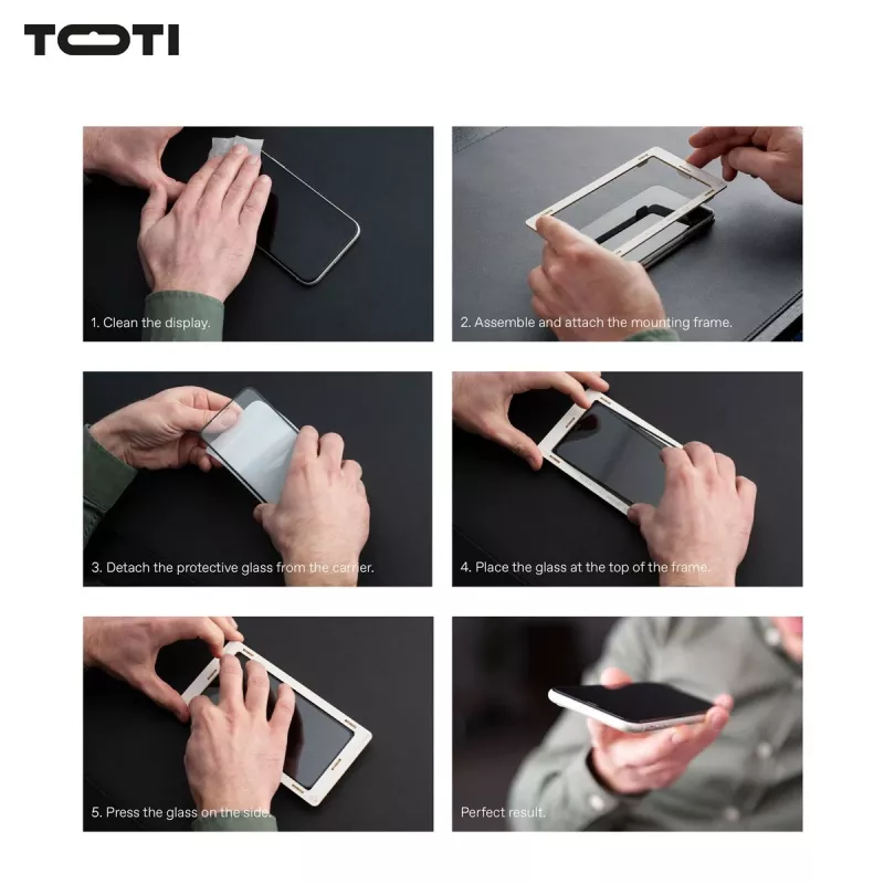 TOTI PREMIUM 3D Displayschutzglas aus gehärtetem Glas, Vollabdeckung für Samsung Galaxy S25 Ultra